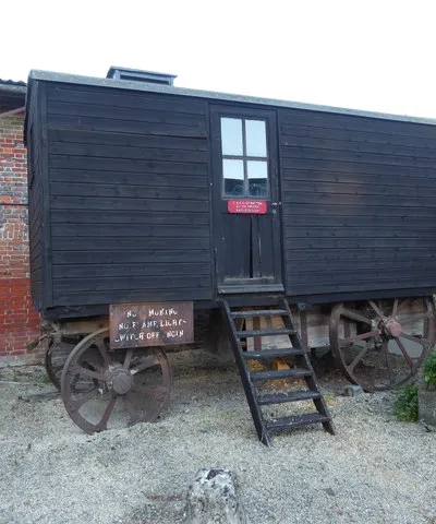 An old wagon at Alton Barnes farm