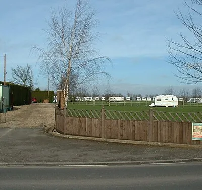 Caravan site, Moulton Chapel. This rather plain but neat and tidy site is just north of Roman Road, Moulton Chapel.