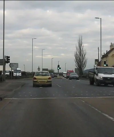 A46 at Aston Cross traffic lights