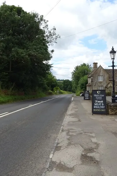 A435 near the Colesbourne Inn