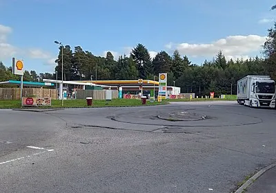 A34 Tot Hill services - filling station