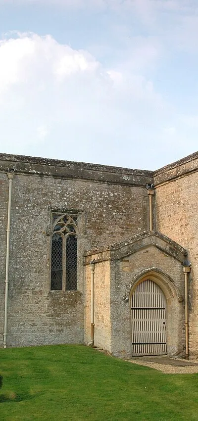 Church of England parish church of St Nicholas, Kiddington, Oxfordshire, viewed from the southwest.