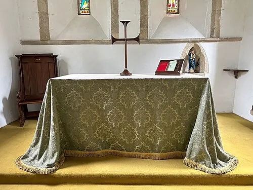 Altar with cross
