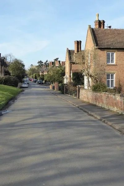 Road entering Preston on Stour