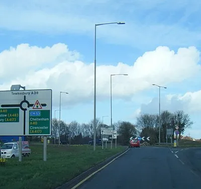 A38 Tewkesbury Road at A40 roundabout