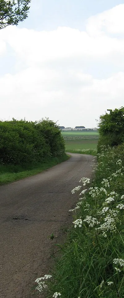 Down Road looking SE towards Marshfield