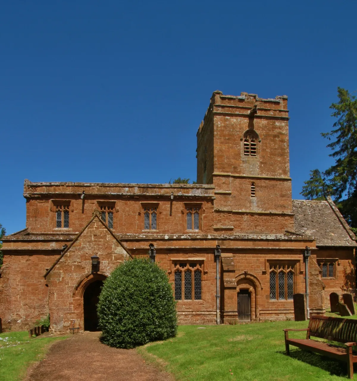 Parish church of St Michael and All Angels, Alkerton, Oxfordshire, seen from the south