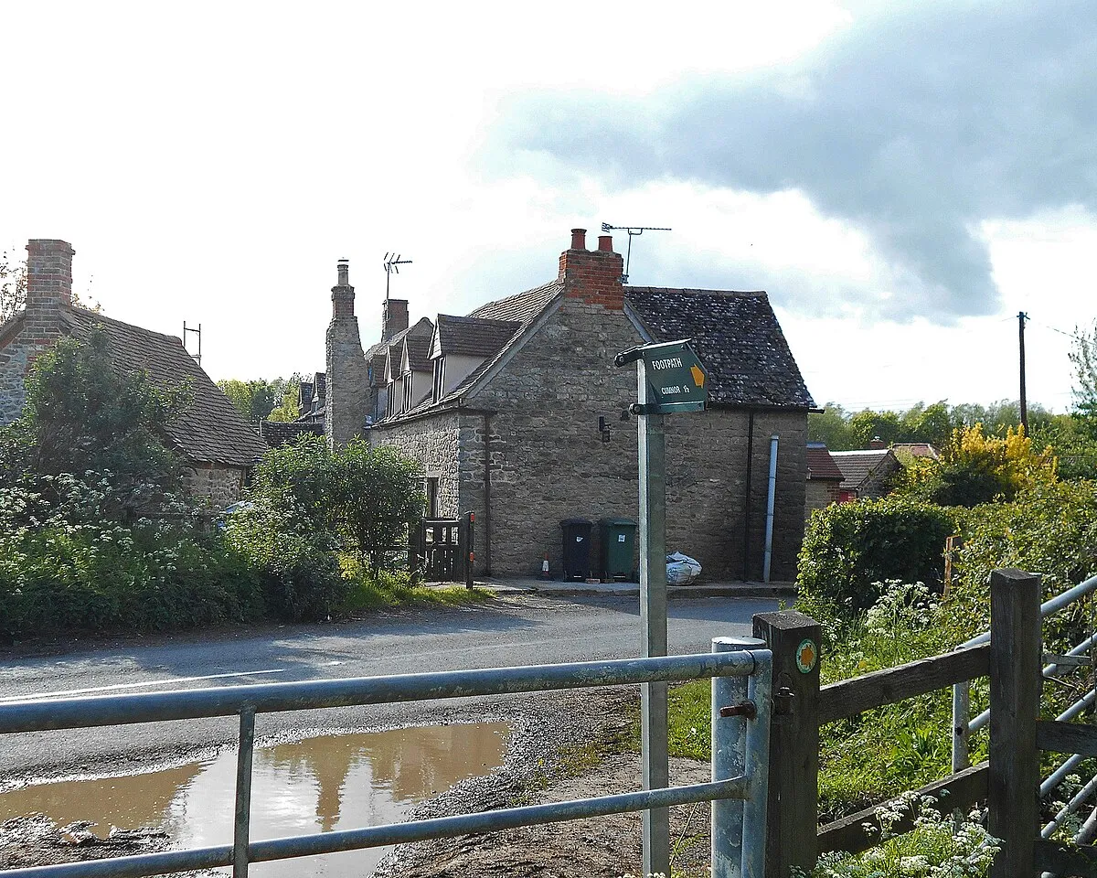 Cottages at Filchamstead. A hamlet near Oxford, England. 2015