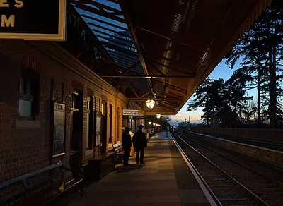 Photograph taken on 2nd January 2023. View of the Line towards Toddington