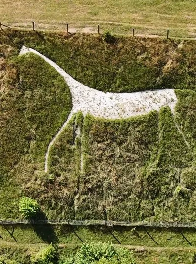Marlborough White Horse, Marlborough, Wiltshire, UK.