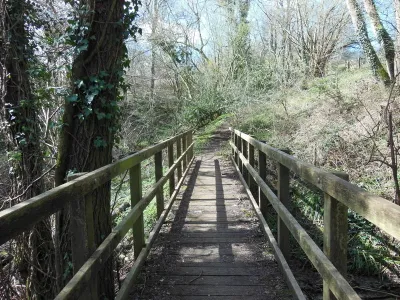 A footbridge near Jenkin's Farm