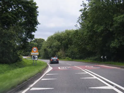 A417 at Maisemore village boundary