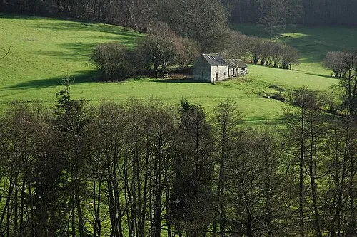 Barn in Sheepscombe Cotswold stone barn in the Sheepscombe valley viewed from Far End.