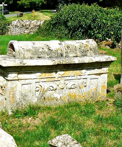 Bale tomb, Church of St Michael and St Martin, Eastleach, Gloucestershire