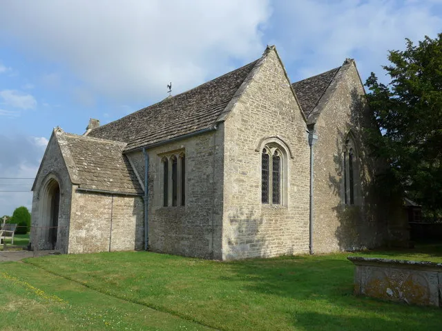Parish church of St John the Baptist, Brokenborough, Wiltshire, seen from the northwest