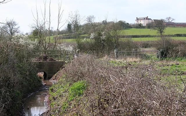 Bridge and Bridleway Small farm bridge over the stream close to where the bridleway from cold Elm joins the road near Chaceley. Taken from the footpath that runs parallel to the very wet bridleway. Beyond is the farm of Hillend.