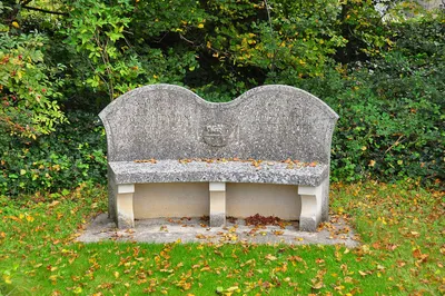 Churchyard Stone Seat, Parish Church, Foxley, Wiltshire 2020