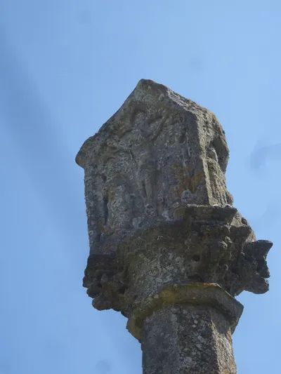 detail of the crucifixion carved in the cross