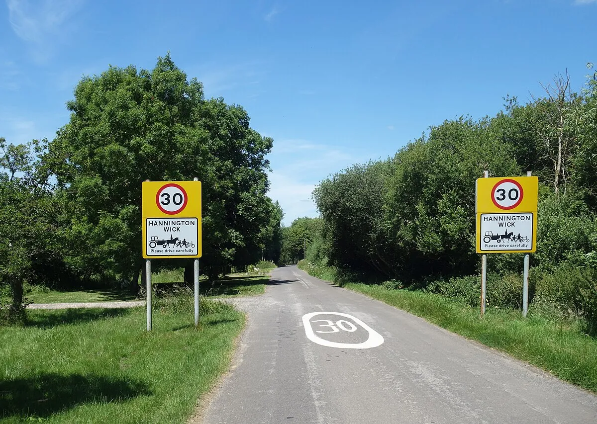 30 mph through Hannington Wick