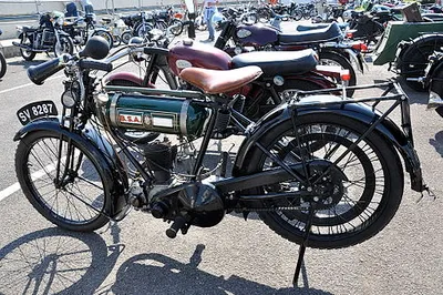 Motorbike(s) from a Classic Rally at Castle Combe