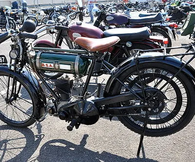 Motorbike(s) from a Classic Rally at Castle Combe