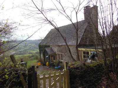 A cottage at Cooper's Hill Wood