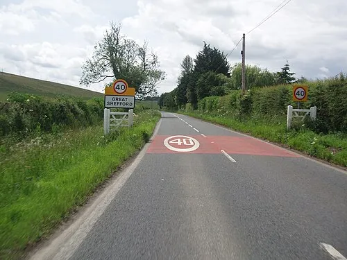 A338 south into Great Shefford