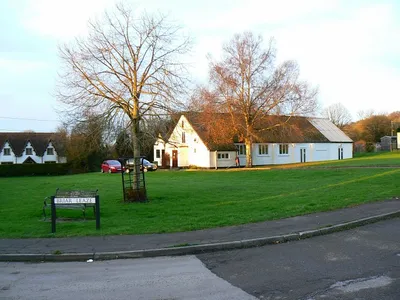 Village Hall, Briar Leaze, Compton Bassett The hall looks as if it has had an extension. Presumably it is a valued local resource.