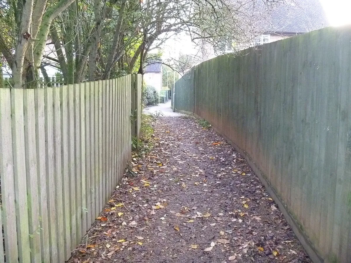 Between the houses