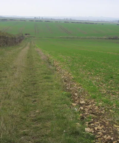 Bridleway to Ascott d'Oyley Bridleway to Ascott d'Oyley follows the hedge line and cuts sharply to the right at the field edge