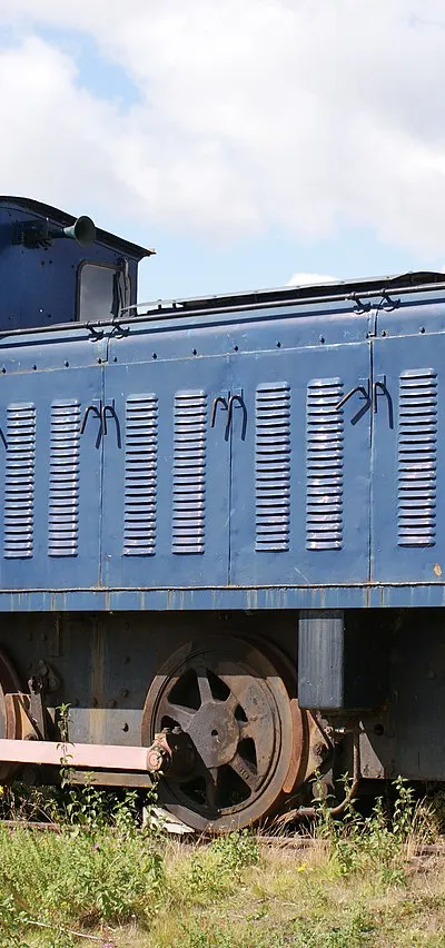 WD 0-4-0 diesel mecahnical shunter No.72222 Noah; Built by Vulcan Drewry, Newton le Willows (No. of 1945) as a standard WD War Department shunter. 150 hp Gardner engine. At Long Marston Depot, Warwickshire, September 2010.