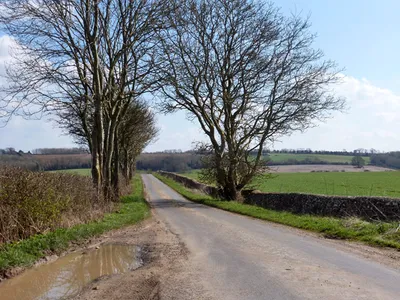 A straight lane