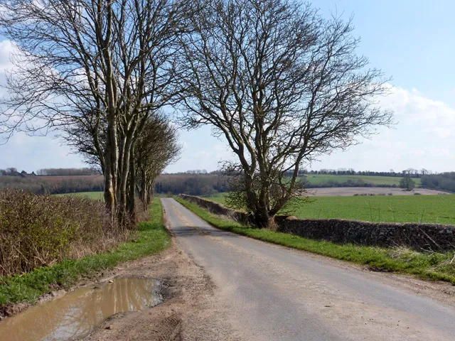 A straight lane