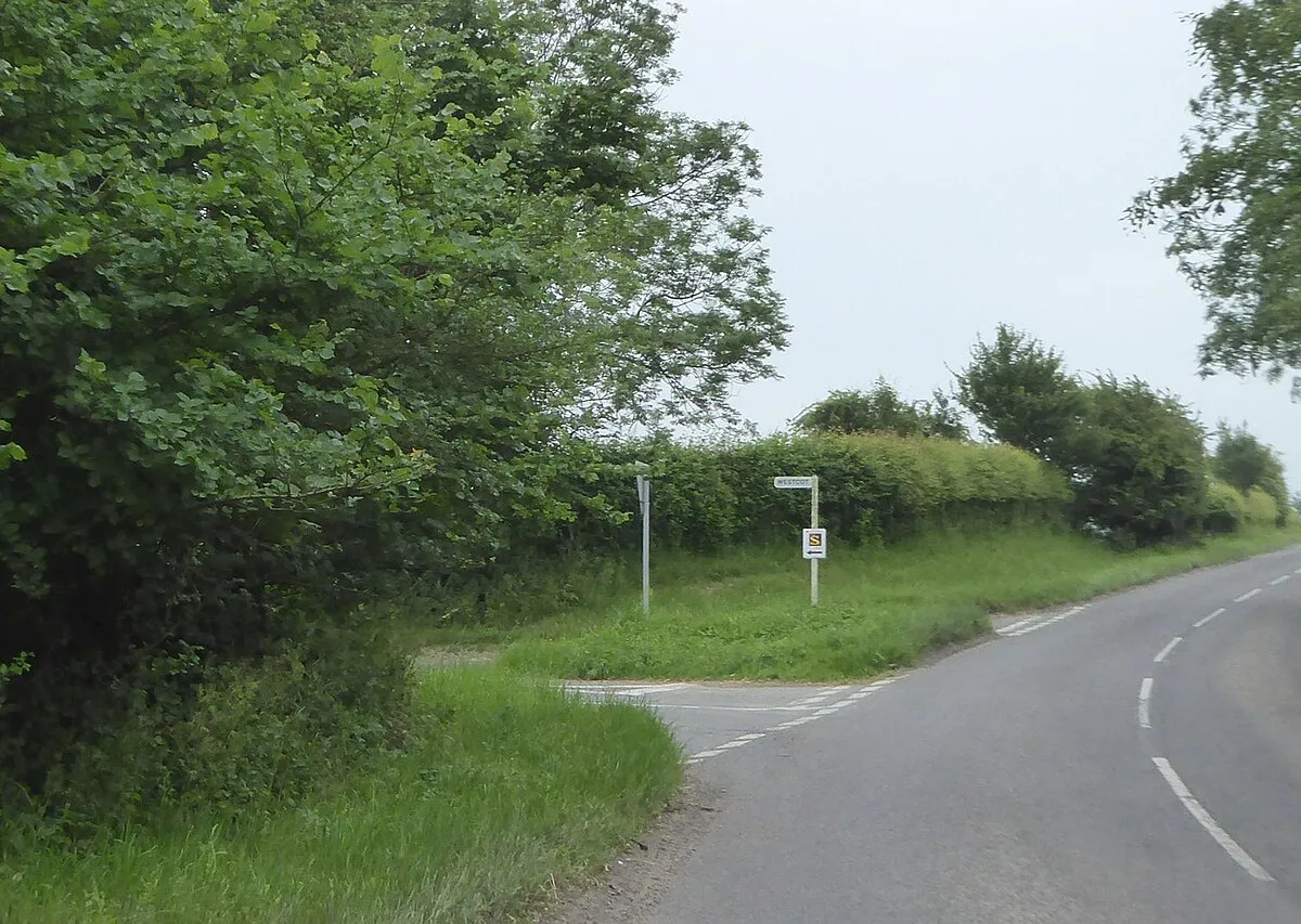 B4507 junction for Westcot