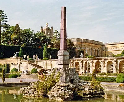 Blenheim Palace, formal gardens 1989