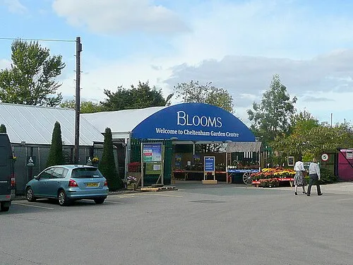 Blooms Cheltenham Garden Centre The entrance by the Bishop's Cleeve Road.
Blooms is owned by Wyevale.