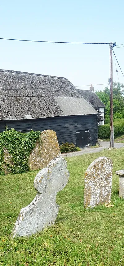 Barn and Tombstones