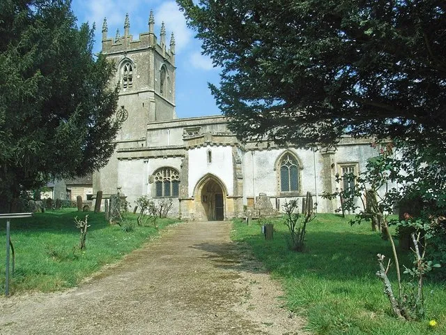Church of England pairsh church of St Andrew, Great Rollright, Oxfordshire, viewed from the south.