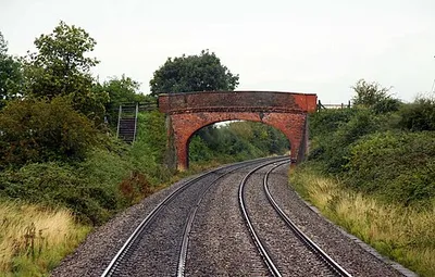 Bridge over the railway near Brockhill Farm