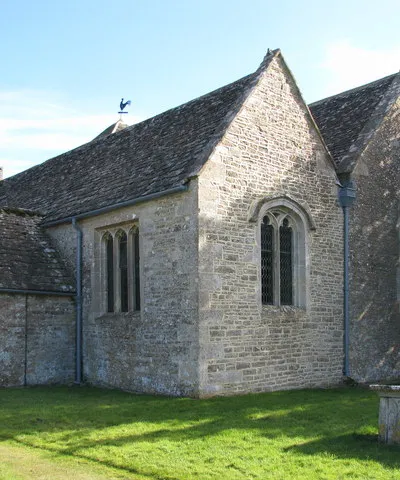 Parish church of St John the Baptist, Brokenborough, Wiltshire, seen from the northwest