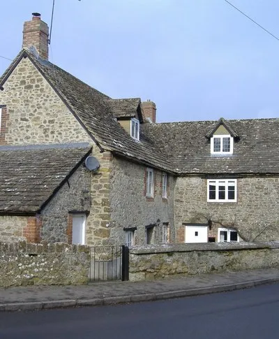 Cottages at Hannington Near the centre of the village.