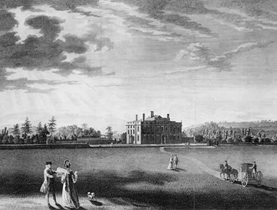 Engraving of Wallsworth Hall, Gloucestershir, 1771.