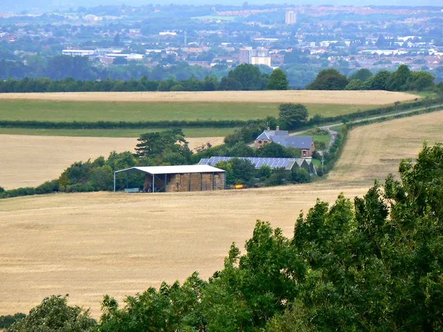 A closer view of Folly Farm, near Chiseldon, Swindon