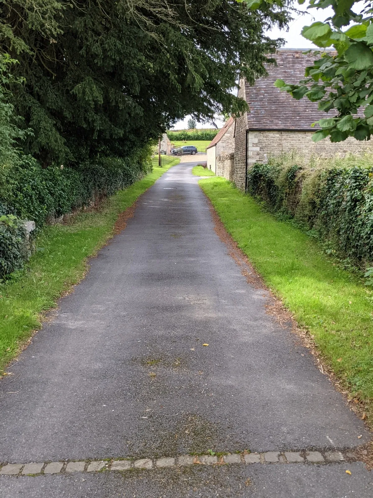Access road to Old Court Farm, Nympsfield, Gloucestershire