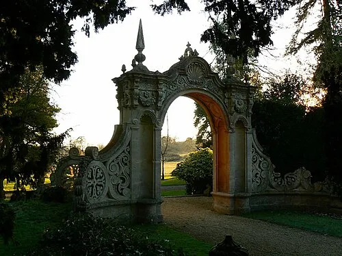 Archway, Westonbirt House, Tetbury The archway is south of the main house and overlooks farmland.