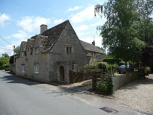Old cottages in Ampney Crucis