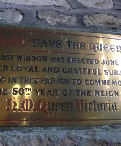 All Saints, Crudwell: Victorian Diamond Jubilee plaque