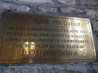 All Saints, Crudwell: Victorian Diamond Jubilee plaque
