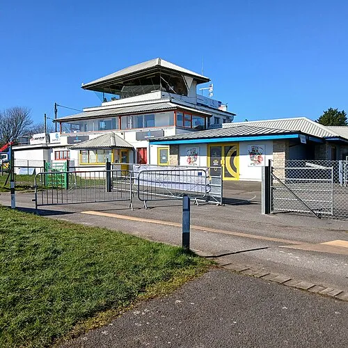 Ancillary building, Castle Combe motor racing circuit