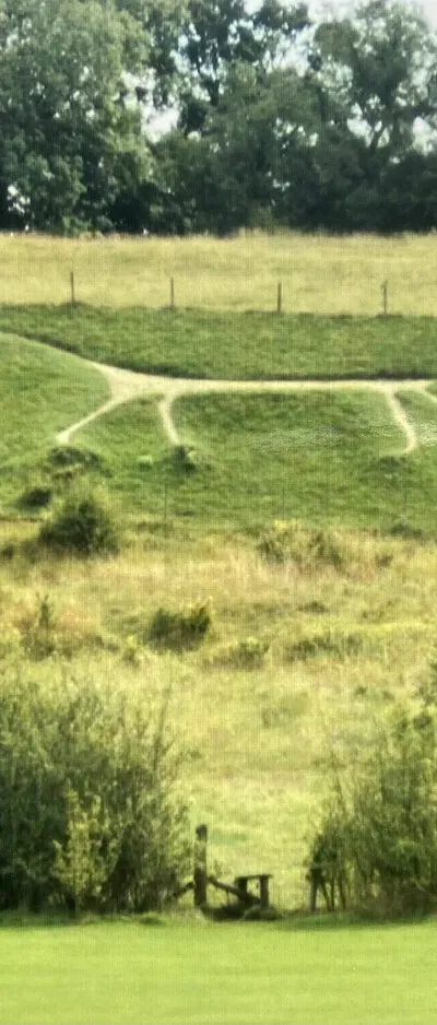 Marlborough White Horse, Wiltshire, seen in 2012
